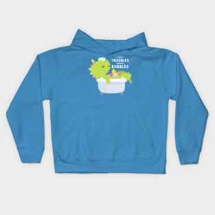 Self Care Dino Kids Hoodie